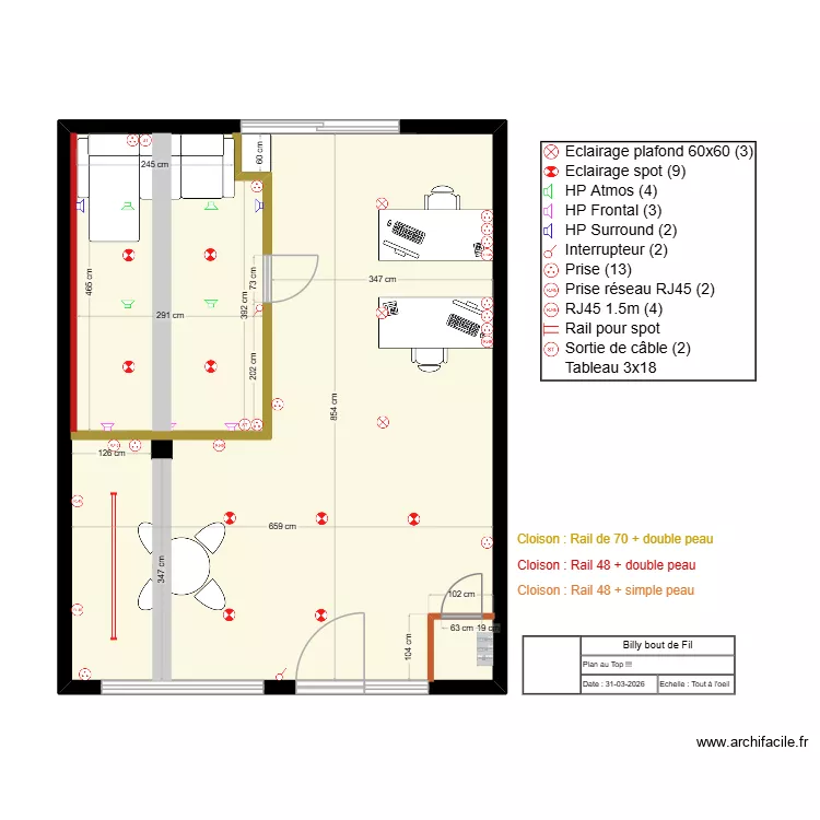 Bureau Annecy. Plan de 1 et 56 m² Bureau Annecy. Plan de 1 et 56 m²