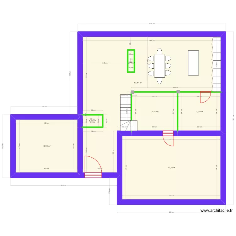 maison 3. Plan de 