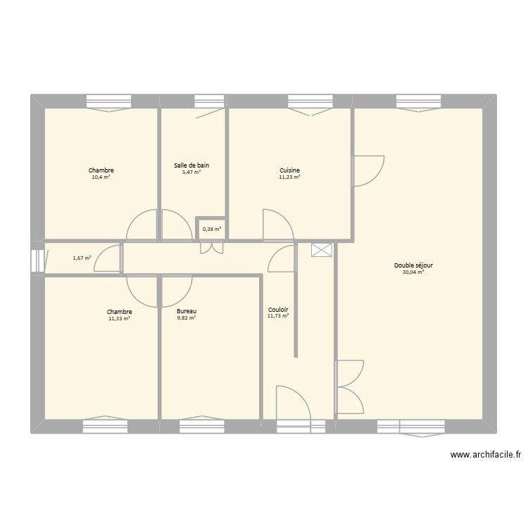 HomeKirv. Plan de 9 pièces et 92 m2