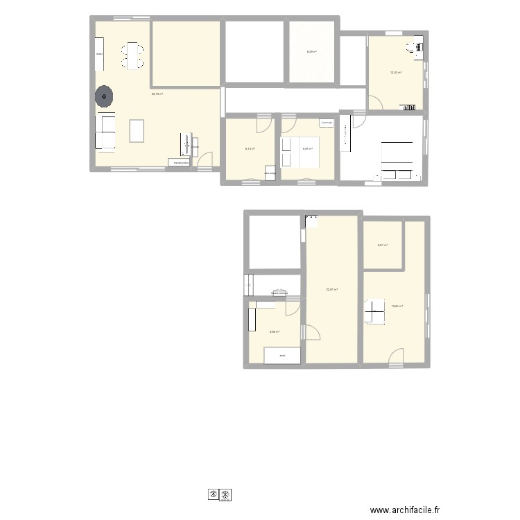 MAISON BERNIN MEUBLÉE. Plan de 0 pièce et 0 m2