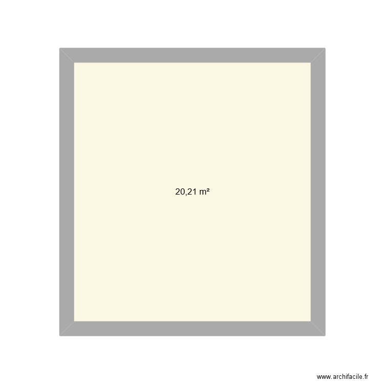 sous sol 2. Plan de 1 pièce et 20 m2