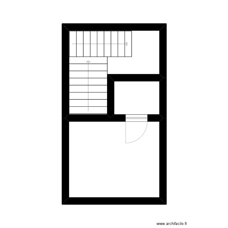 SSOL. Plan de 3 pièces et 19 m2