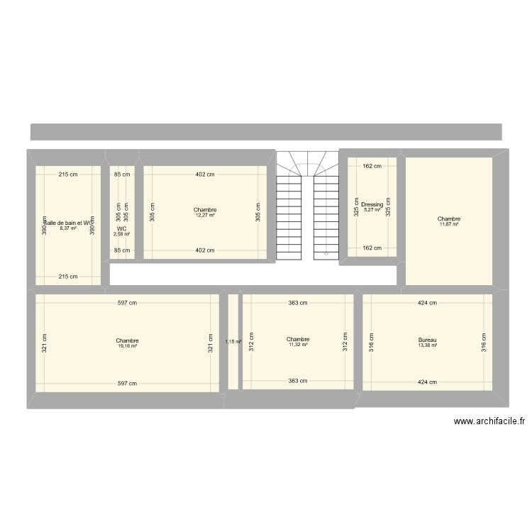 etage maison. Plan de 0 pièce et 0 m2