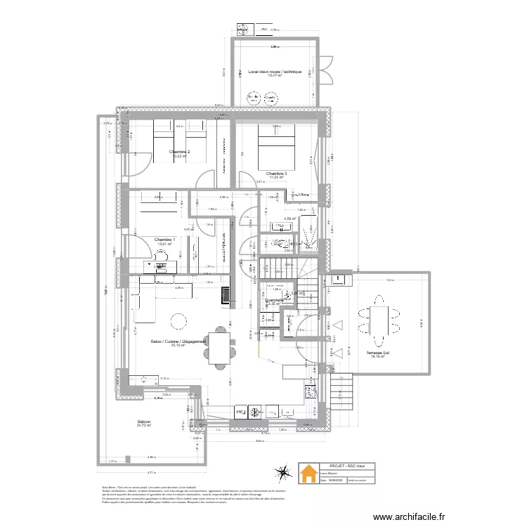 Viuz - RDC Haut - Projet v3. Plan de 