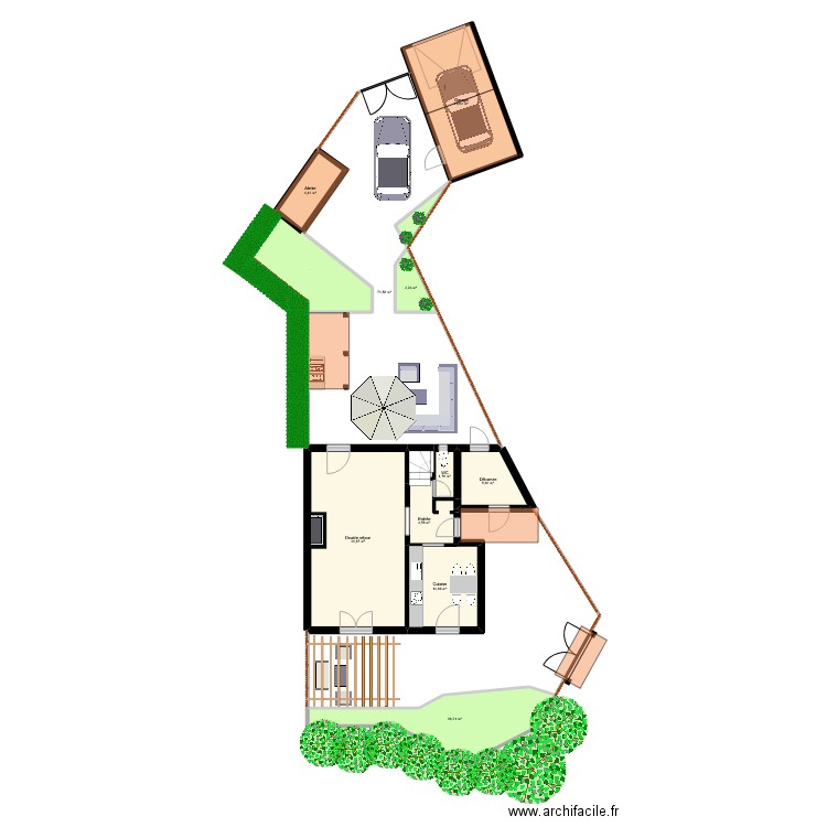 PETRY. Plan de 18 pièces et 299 m2