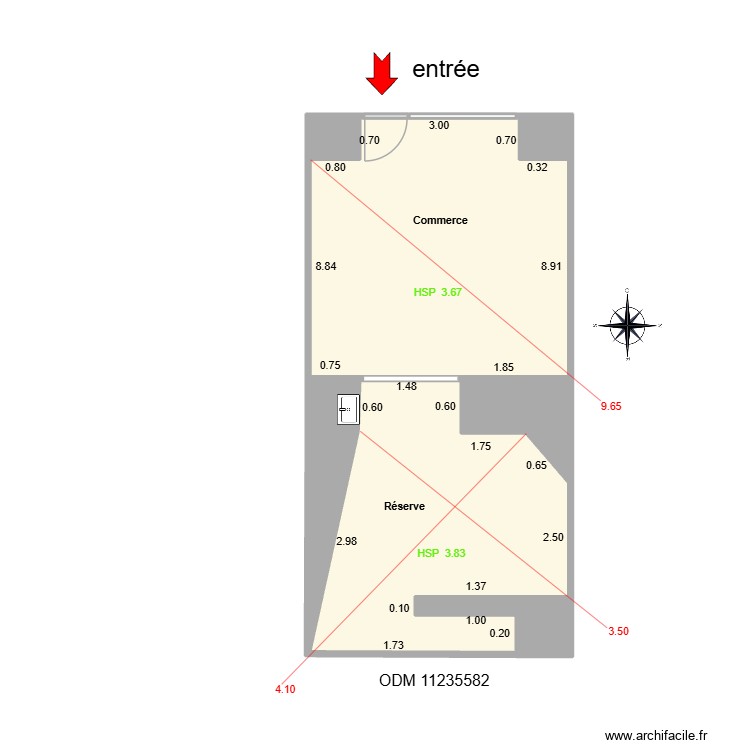 MENARD NIMES. Plan de 0 pièce et 0 m2