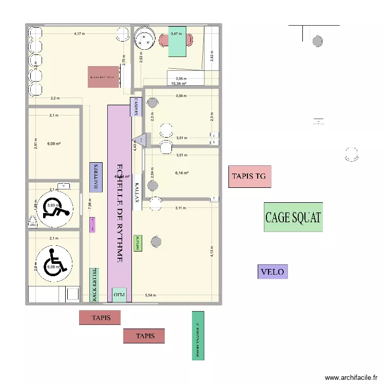 NOGENT motif. Plan de 6  et 83 m²