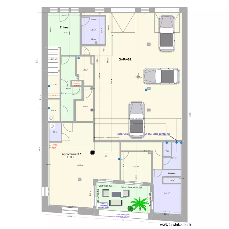 Pasteur RDC c. Plan de 31 et 253 m² Pasteur RDC c. Plan de 31 et 253 m²