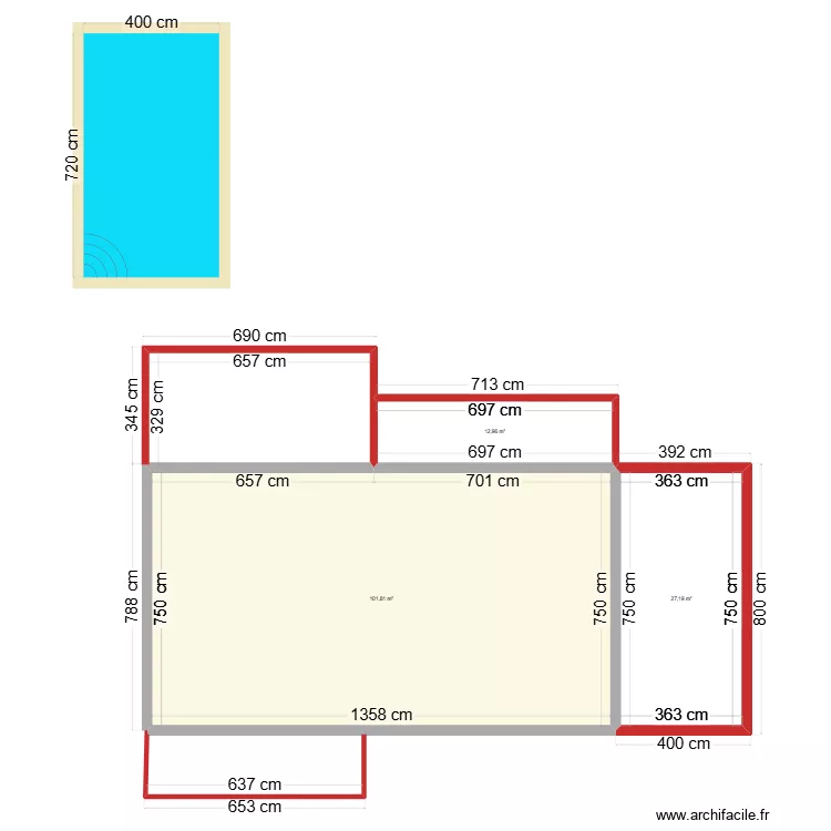 Maison des Bergeys. Plan de 
