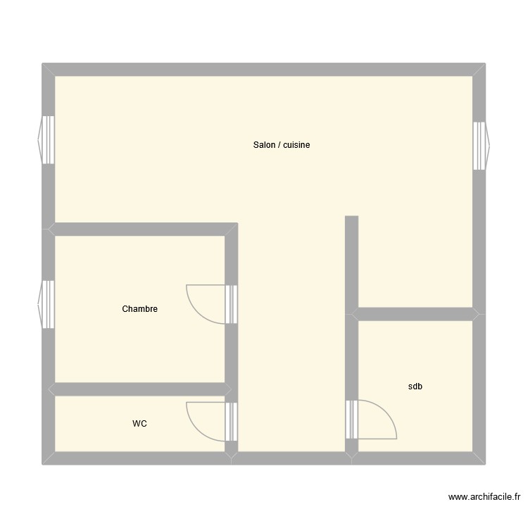 31 barb&egrave;s. Plan de 0 pièce et 0 m2