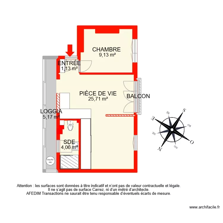 BI 37856 -. Plan de 9 Pièces et 49 m²
