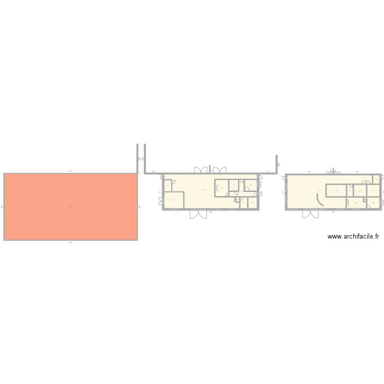 Projet house VTC. Plan de 20 pièces et 1099 m2