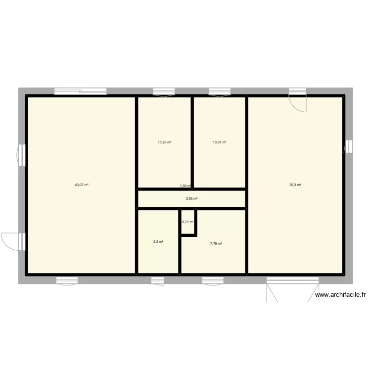 MAISON 85M2 + GARAGE. Plan de 