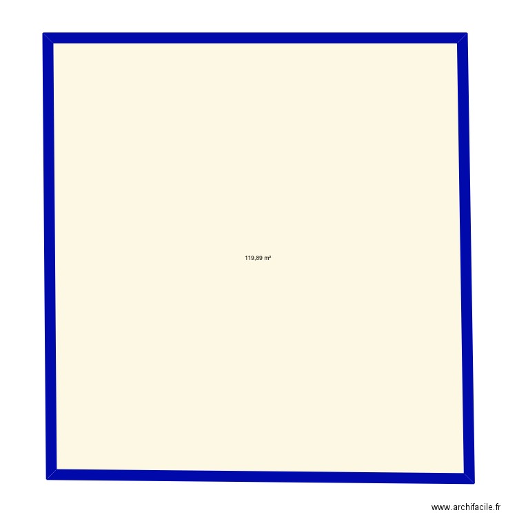 Sam. Plan de 1 pièce et 120 m2