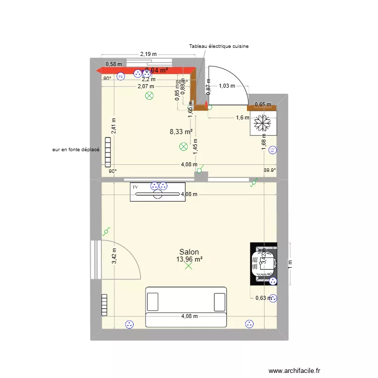 POUDIN fab. Plan de 3  et 22 m²