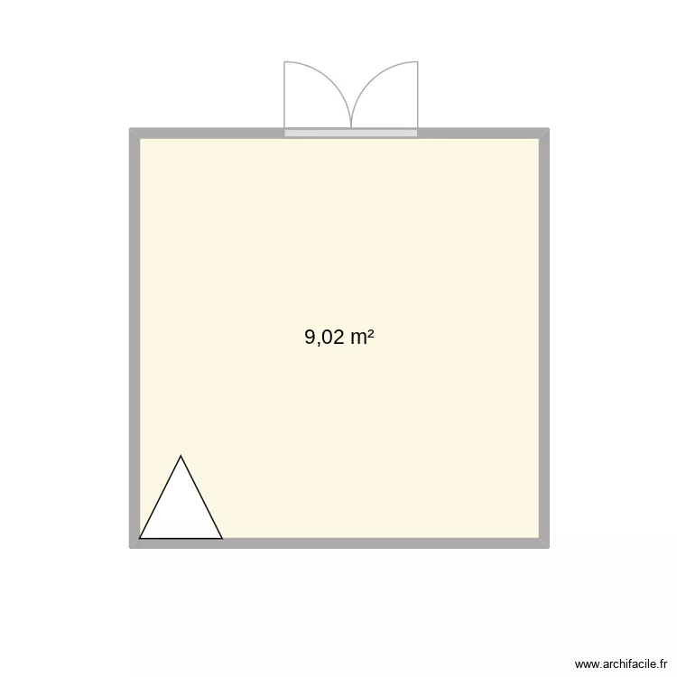 Liah 2PAG. Plan de 1  et 9 m²