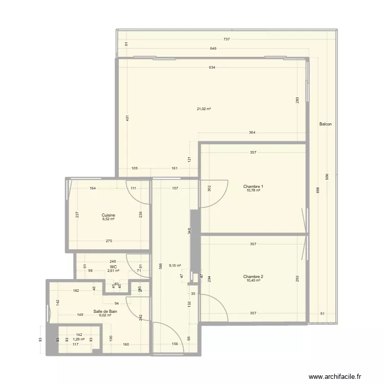 Appart_Alger_proposition. Plan de 10 et 83 m² Appart_Alger_proposition. Plan de 10 et 83 m²