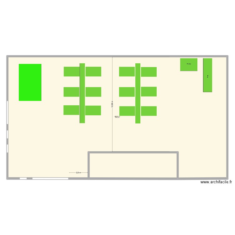 atelier Brigitte. Plan de 1 pièce et 462 m2