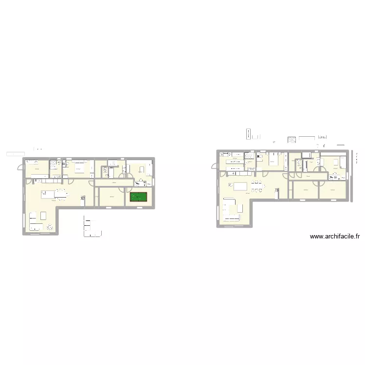 Plan L Benjamin - Revu. Plan de 23 pièces et 300 m²