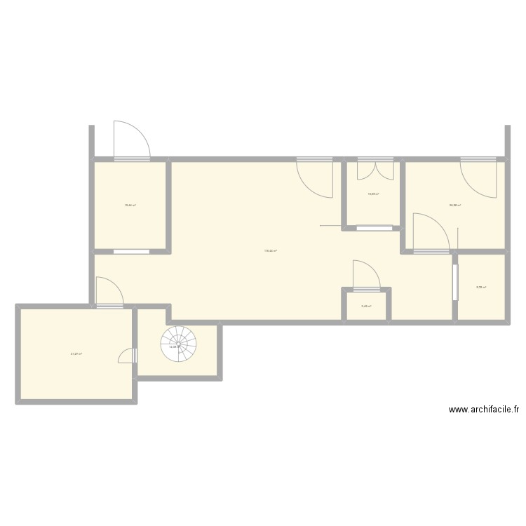 perquisition. Plan de 0 pièce et 0 m2