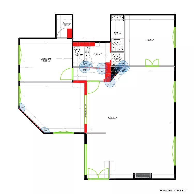 Plan Projet 1 Nath & Jac echelle V2 1-50. Plan de 9 et 93 m² Plan Projet 1 Nath & Jac echelle V2 1-50. Plan de 9 et 93 m²