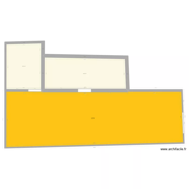 plan main lev&eacute; avec cadastre RDC. Plan de 