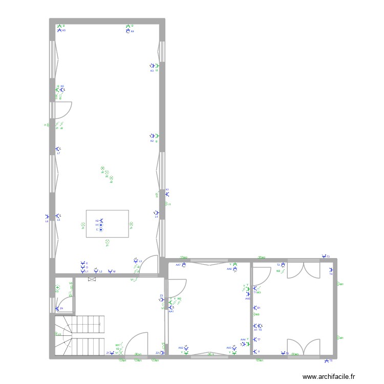 Maison Lasne plans complets - &eacute;lectricit&eacute;. Plan de 0 pièce et 0 m2