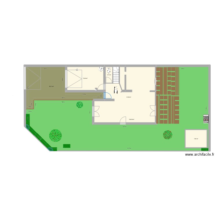 maison base 1. Plan de 6 pièces et 270 m2