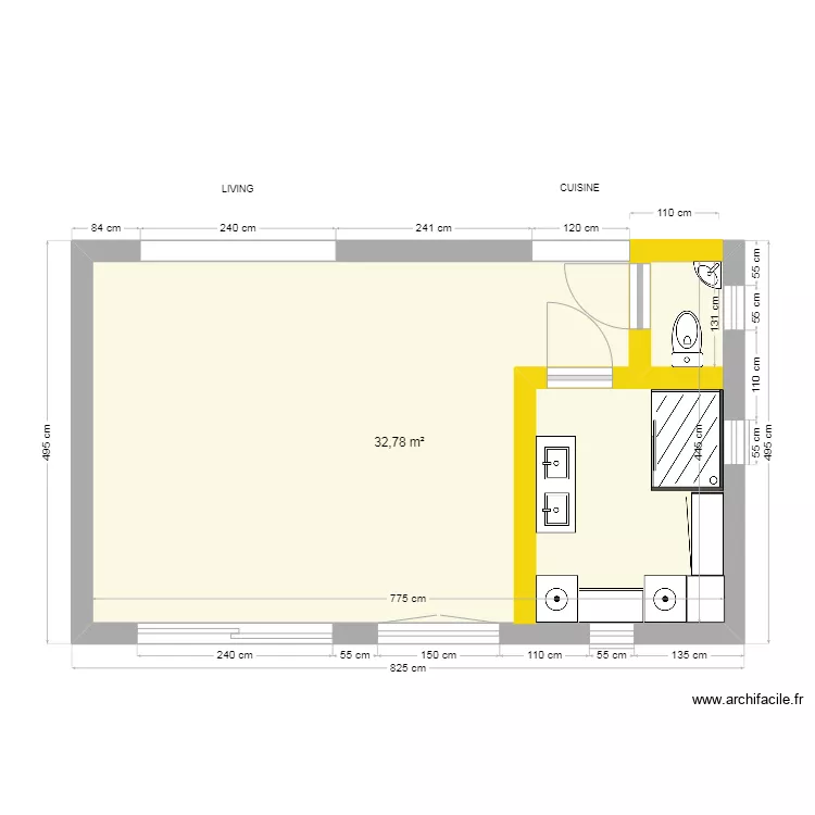 Projet Baton V3. Plan de 