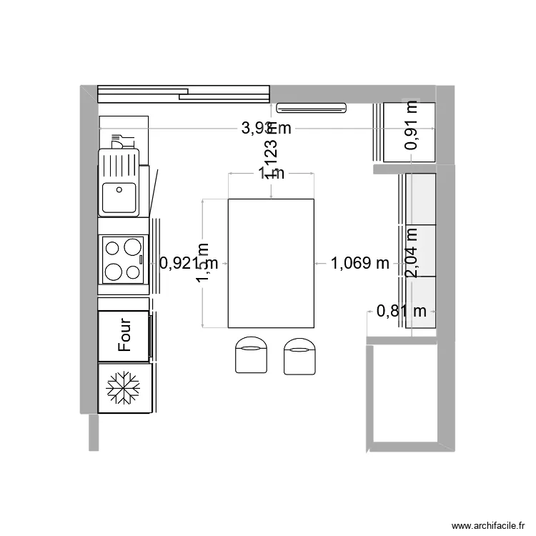cuisine 3. Plan de 