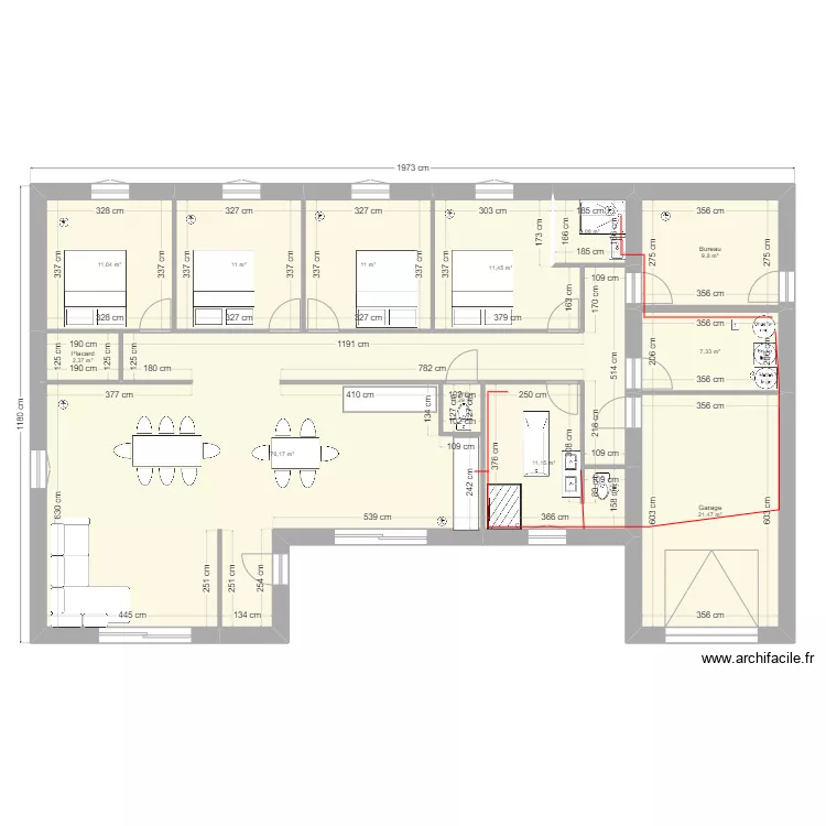 maison 2. Plan de 