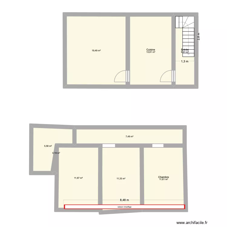 belveze. Plan de 9 Pièces et 88 m² belveze. Plan de 9 Pièces et 88 m²