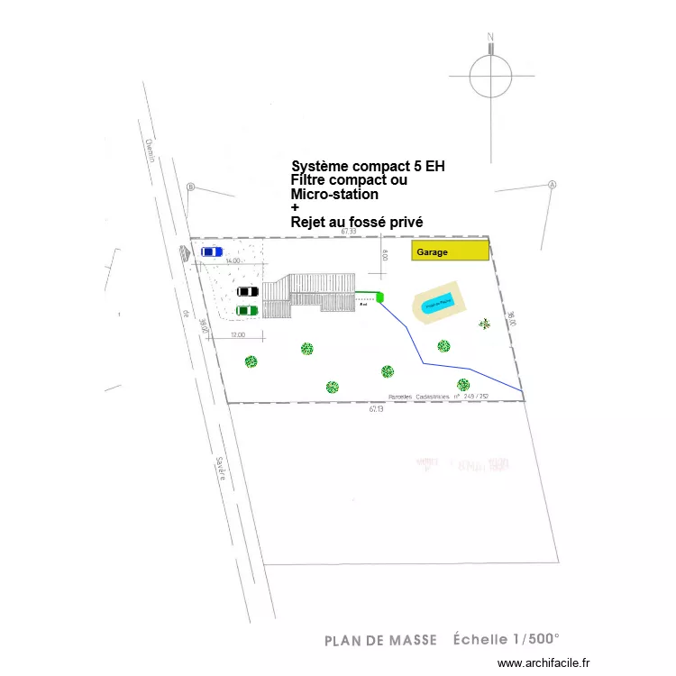 Breininger fossé privé. Plan de Breininger fossé privé. Plan de