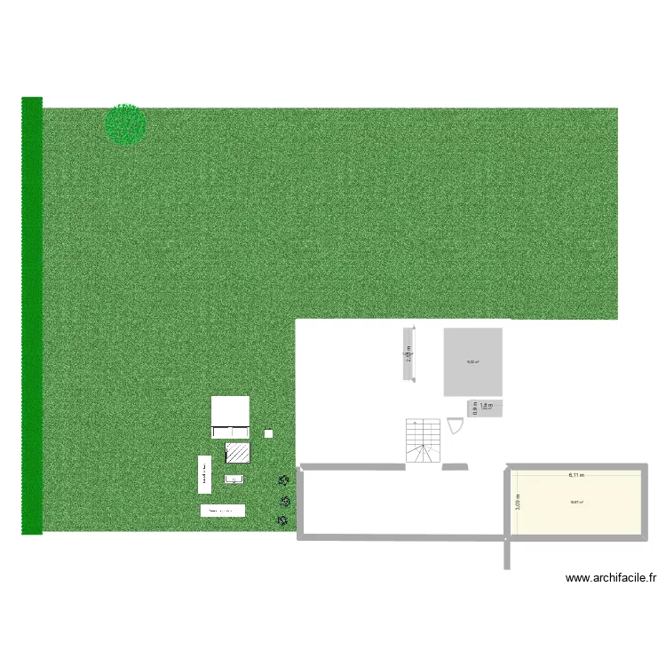 Plan agrandissement Ahetze. Plan de 4 pièces et 31 m²