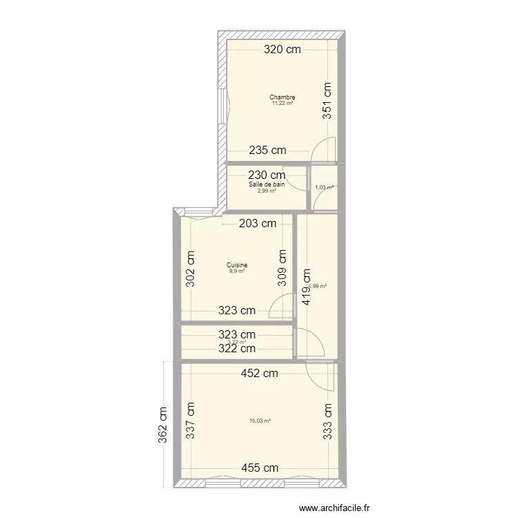 PLAN VARILHES etage. Plan de 