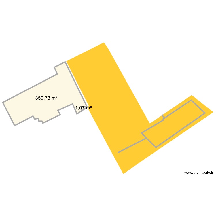 Ouessant-1093. Plan de 2 pièces et 352 m2