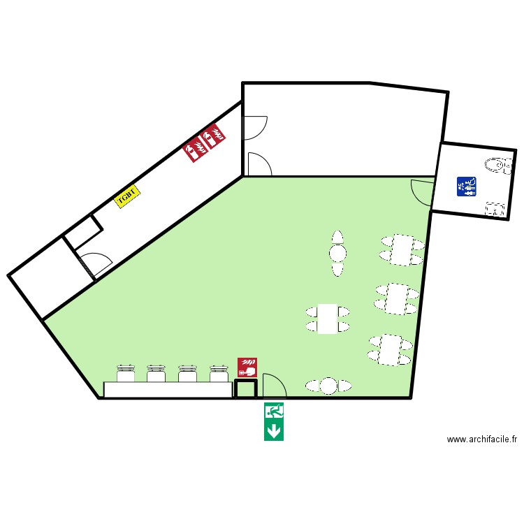 Mostera. Plan de 4 pièces et 1504 m2