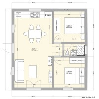 Pallier plan B\'\' avec meubles