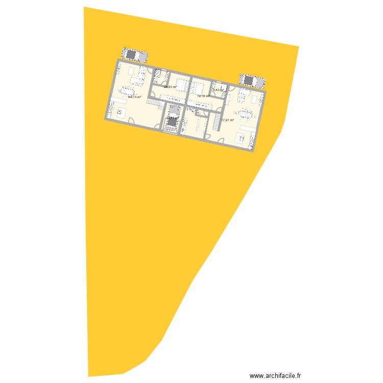 Massigy maison. Plan de 10 pièces et 419 m2