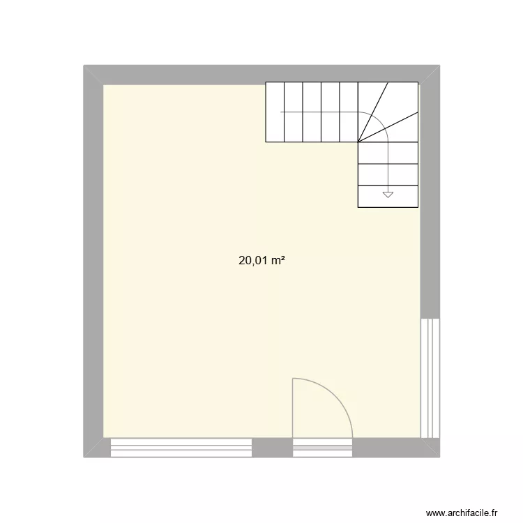 jjj. Plan de 1 Pièce et 20 m² jjj. Plan de 1 Pièce et 20 m²