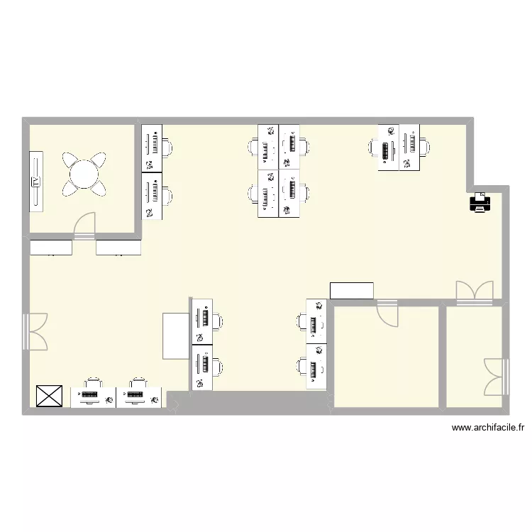 Salle Exp&eacute;. Plan de 