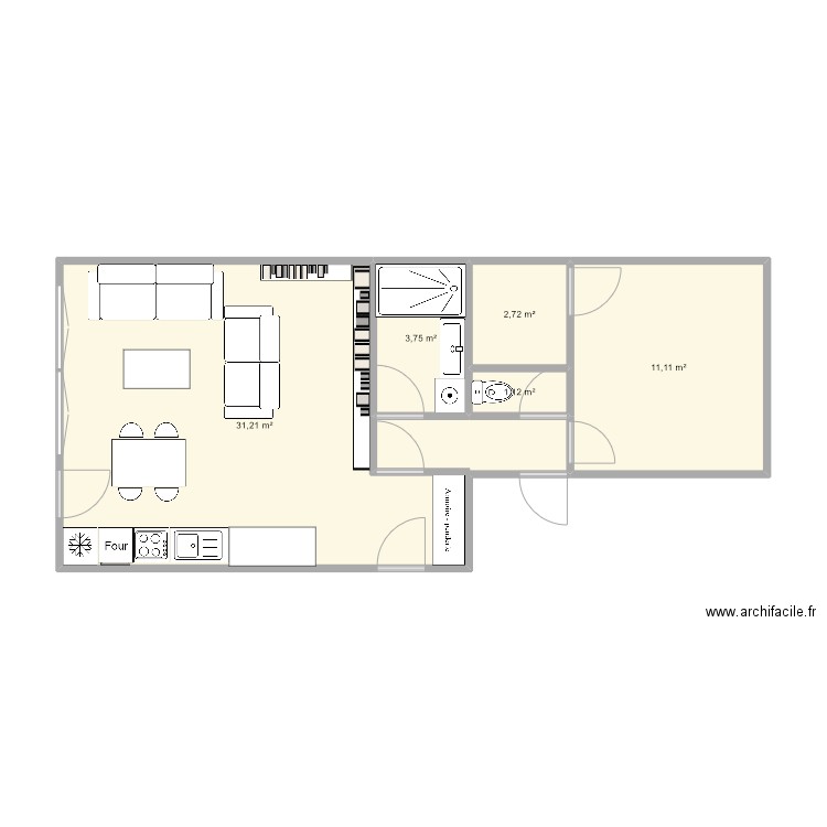 85 Simple. Plan de 0 pièce et 0 m2