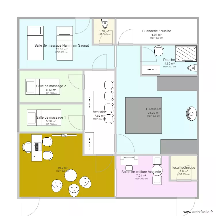 Institut Rudy Toulouse ok. Plan de 11 et 91 m² Institut Rudy Toulouse ok. Plan de 11 et 91 m²