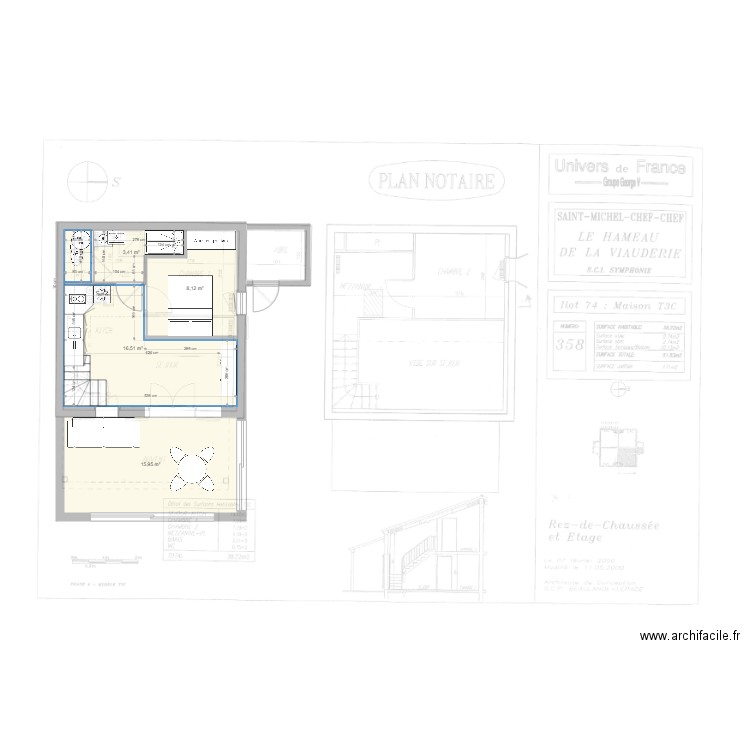 Viauderie. Plan de 0 pièce et 0 m2