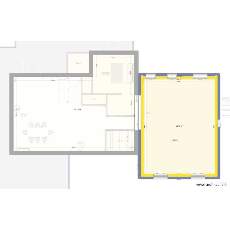PLAN vide. Plan de 18 pièces et 450 m2