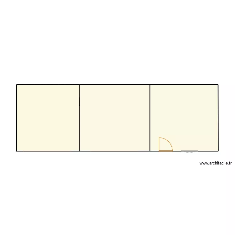 Plan vide appartement 2 batiment C. Plan de 