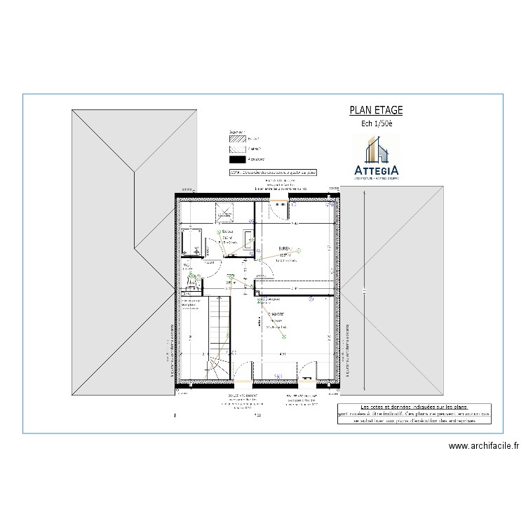 Chauvat r+1. Plan de 0 pièce et 0 m2