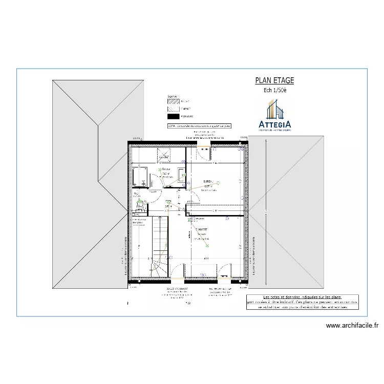 Chauvat r+1. Plan de 