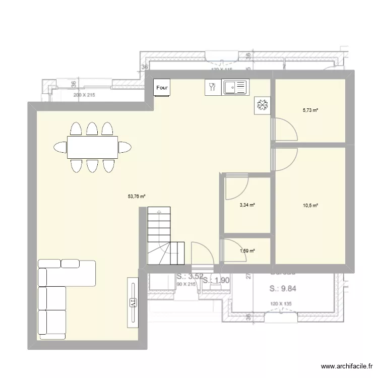 KUS2. Plan de 5 et 75 m² KUS2. Plan de 5 et 75 m²