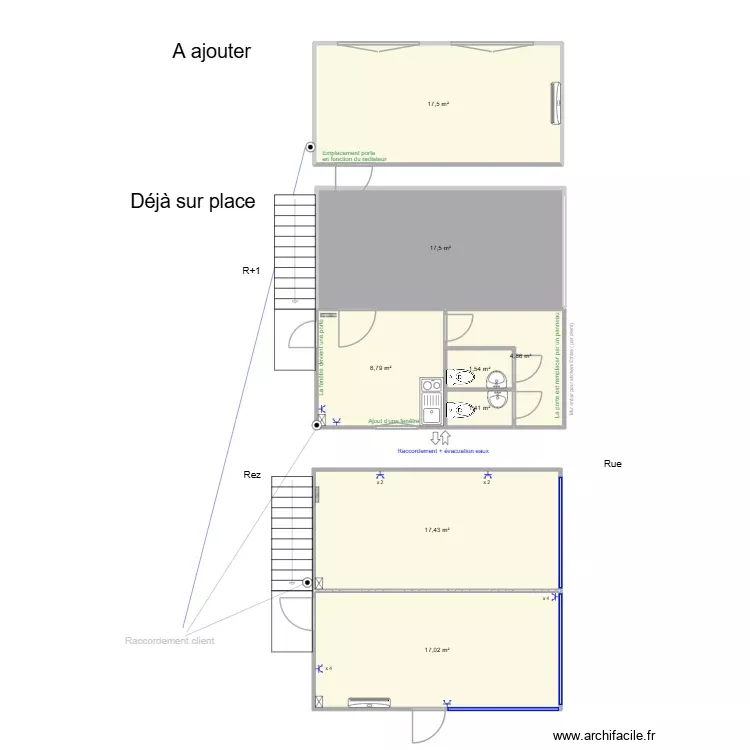 Ethias ajout. Plan de 8 Pièces et 86 m²